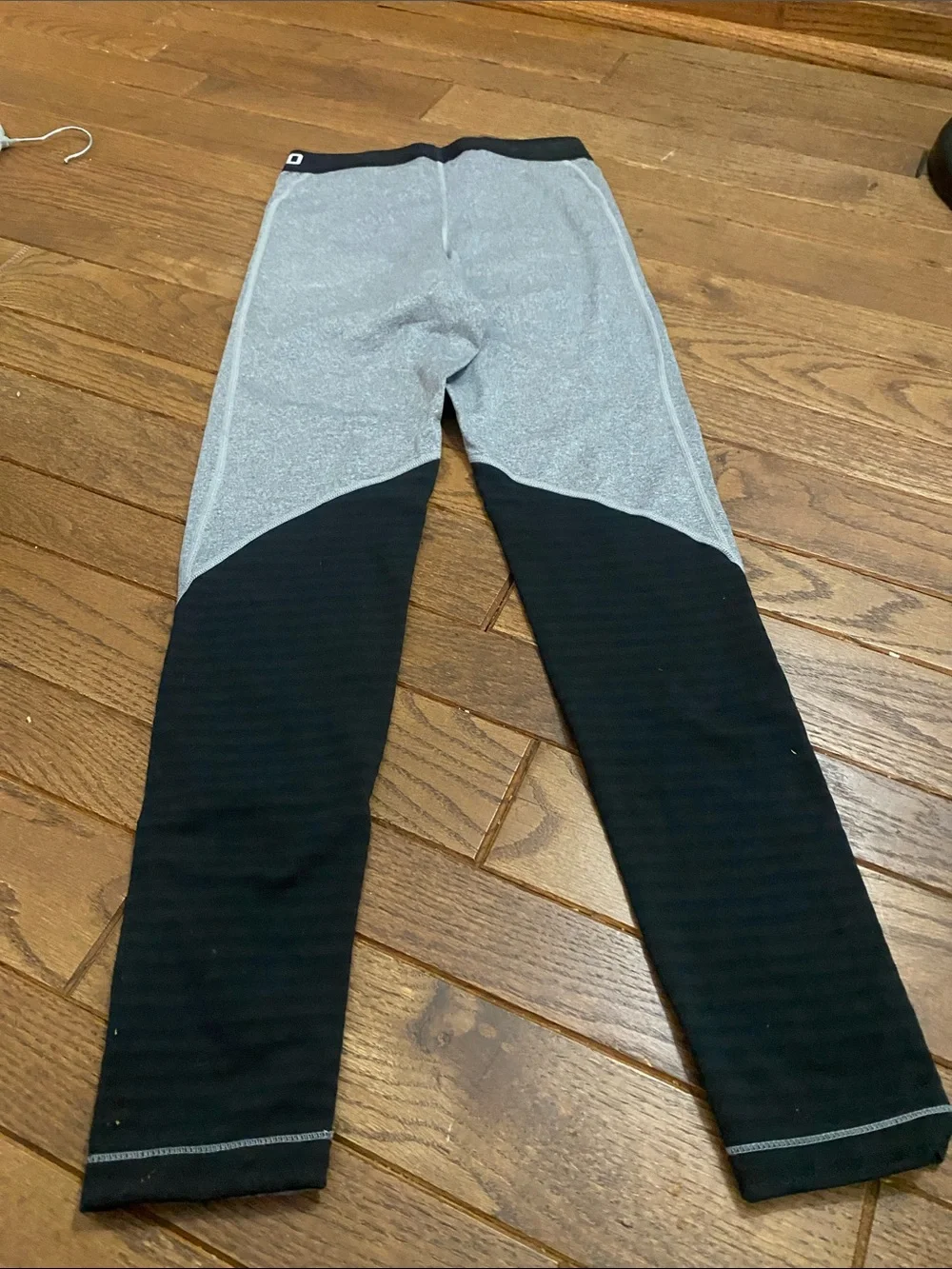 Nike Grey and Black Kids' Performance Leggings